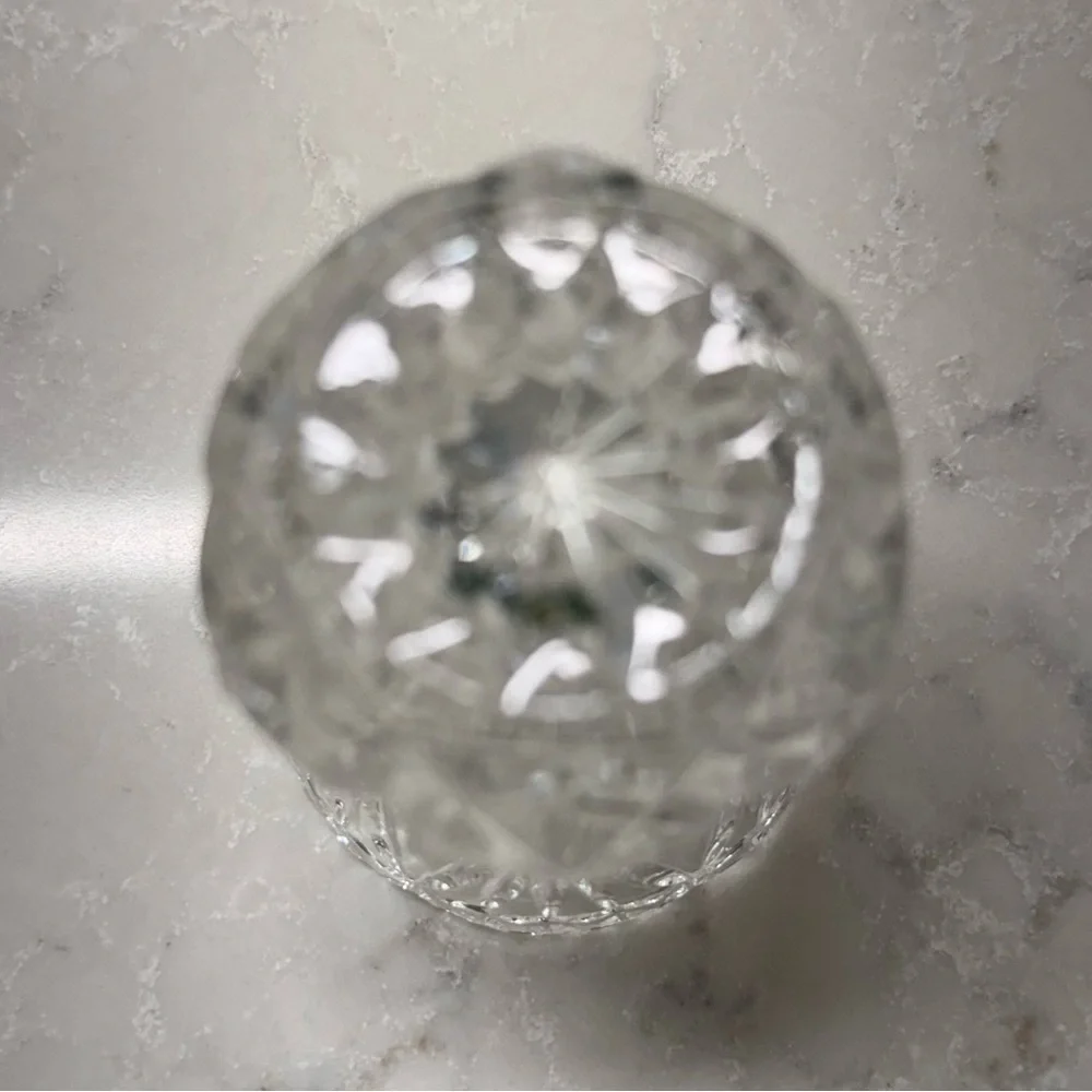 Vintage EAPG Clear Cut  Glass Toothpick  Holder